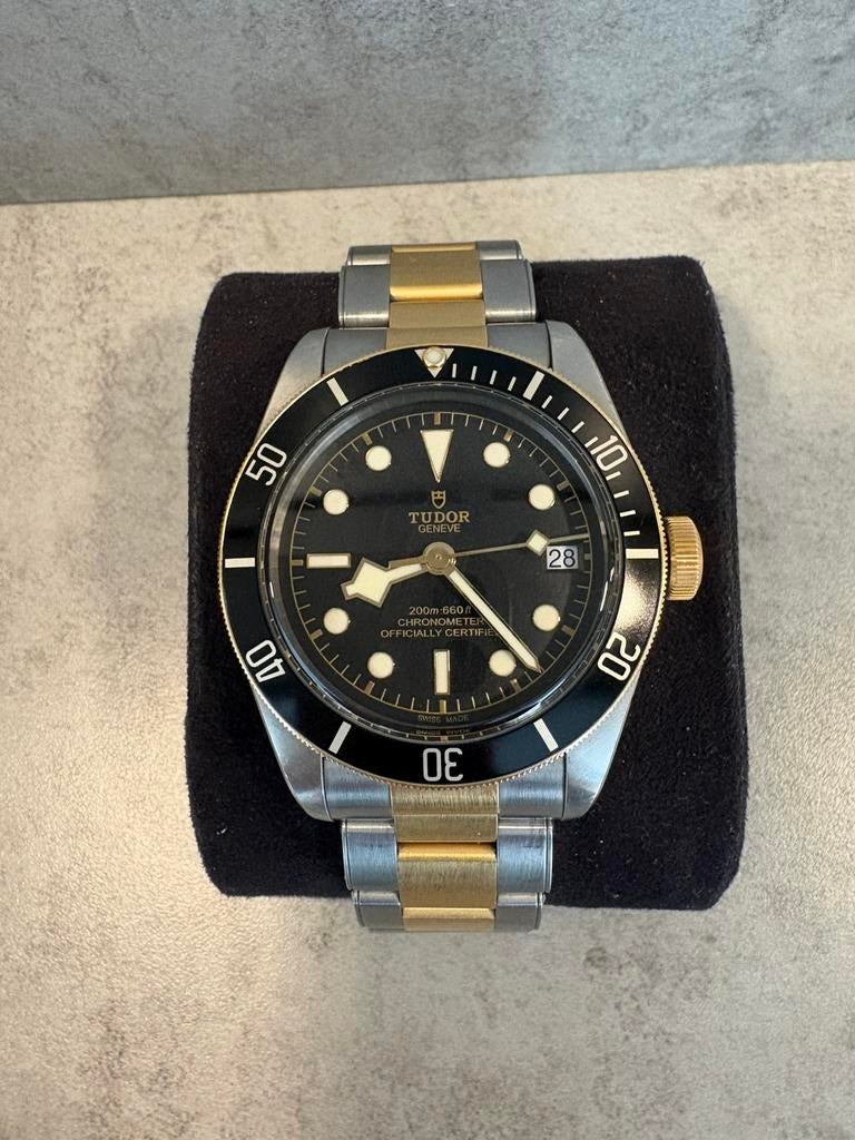 Tudor Black Bay S&G Full set - garantie 2027, Staal, Gebruikt, Polshorloge, Goud