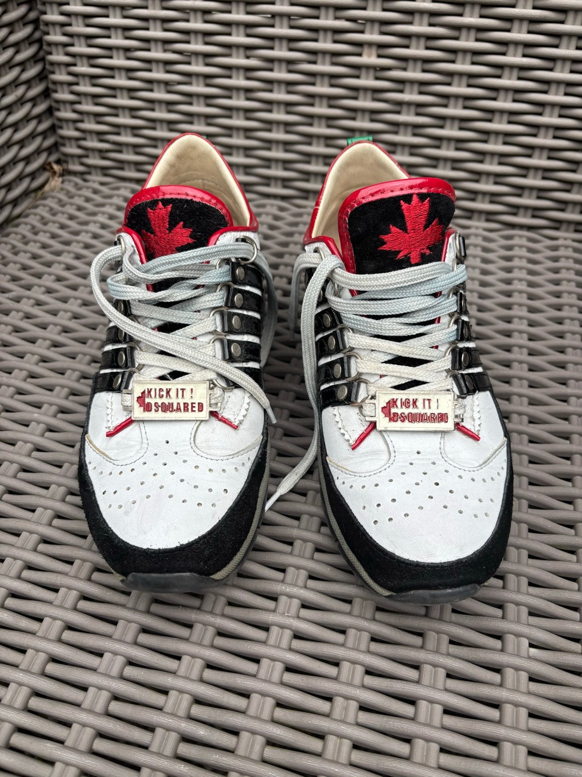 Dsquared2 Sneakers Maat 38 - Wit, Zwart, Rood, Groen, Kleding | Dames, Schoenen, Wit, Ophalen of Verzenden, Sneakers of Gympen
