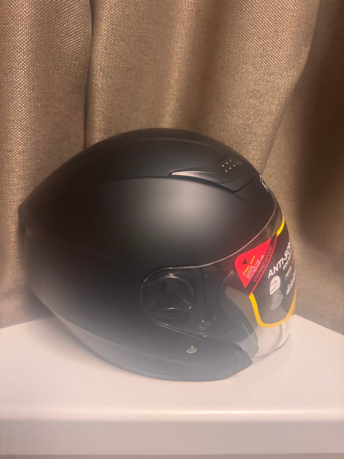 DFG Mat Zwarte Scooterhelm - Maat M, Fietsen en Brommers, Fietsaccessoires | Fietshelmen, Ophalen of Verzenden, Nieuw, M, Heer of Dame