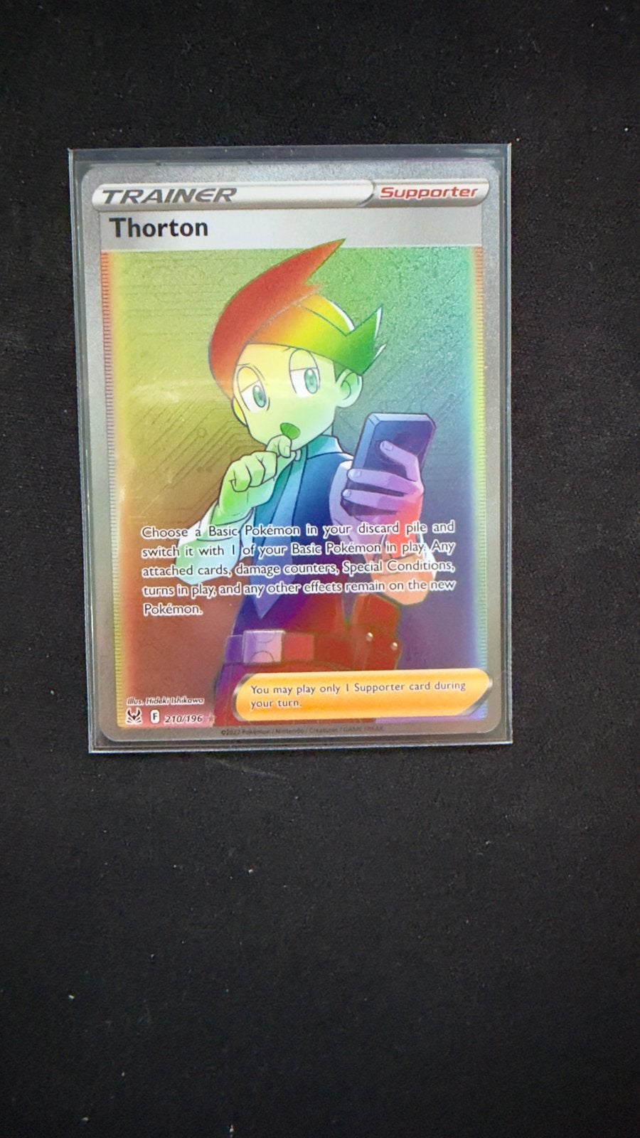 Thorton (Full Art) - Pokémon Kaart - Crown Zenith, Ophalen of Verzenden, Zo goed als nieuw, Losse kaart, Foil