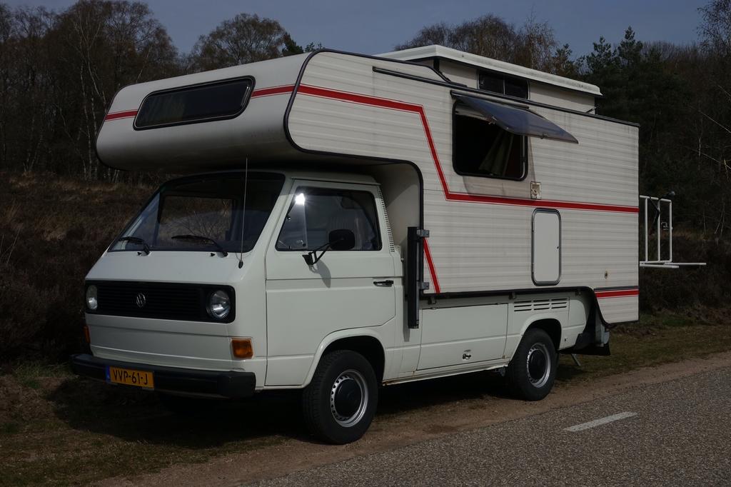 VW T3 Pickup (1980) + Tischer 245 Camperunit – Belastingvrij, Chemisch toilet, Alkoof, Volkswagen, Fietsendrager