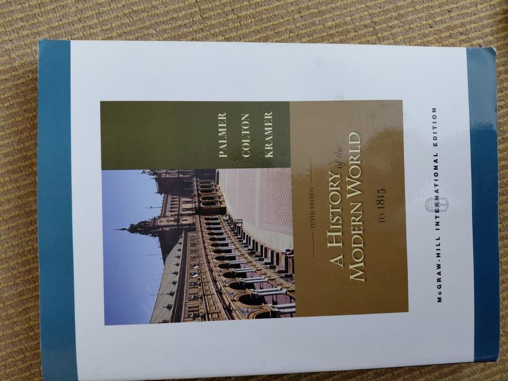Studieboek Geschiedenis: A History of the Modern World, Boeken, Gelezen, Palmer, Colton, Kramer, Alpha, HBO