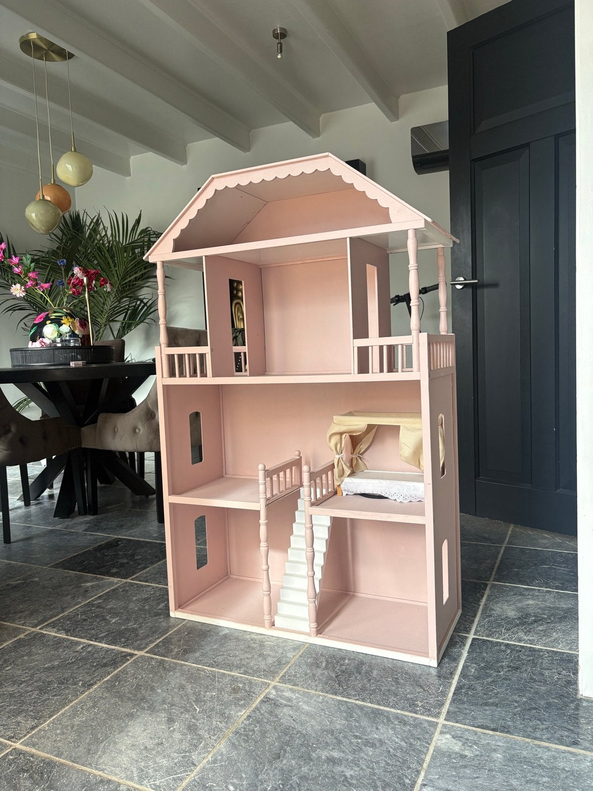 Kidkraft Poppenhuis - Roze Houten Speelhuis, Ophalen, Gebruikt, Poppenhuis
