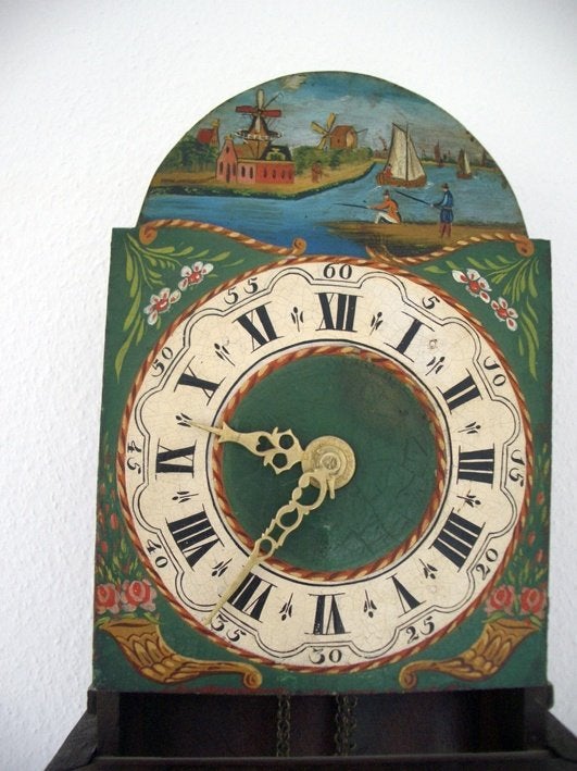 Antieke Friese staartklok, Antiek en Kunst, Ophalen of Verzenden