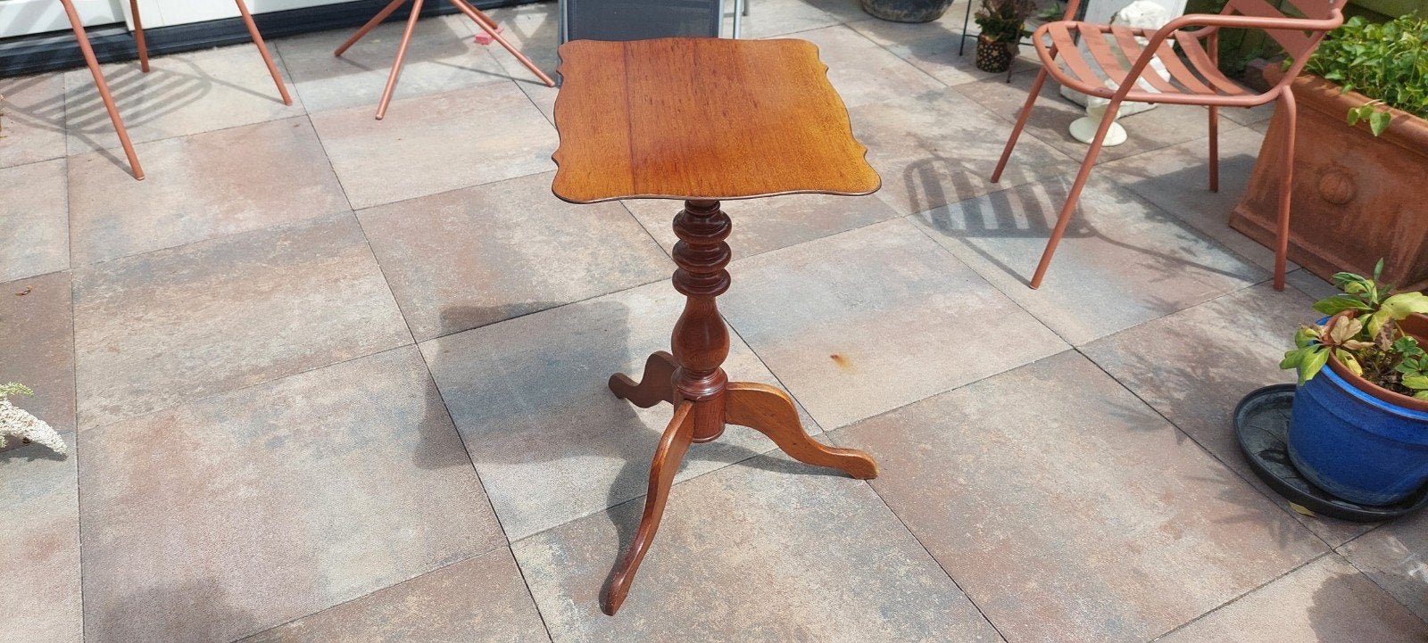 bijzet of plantentafeltje, Huis en Inrichting, Ophalen, Zo goed als nieuw, Rond, Minder dan 55 cm