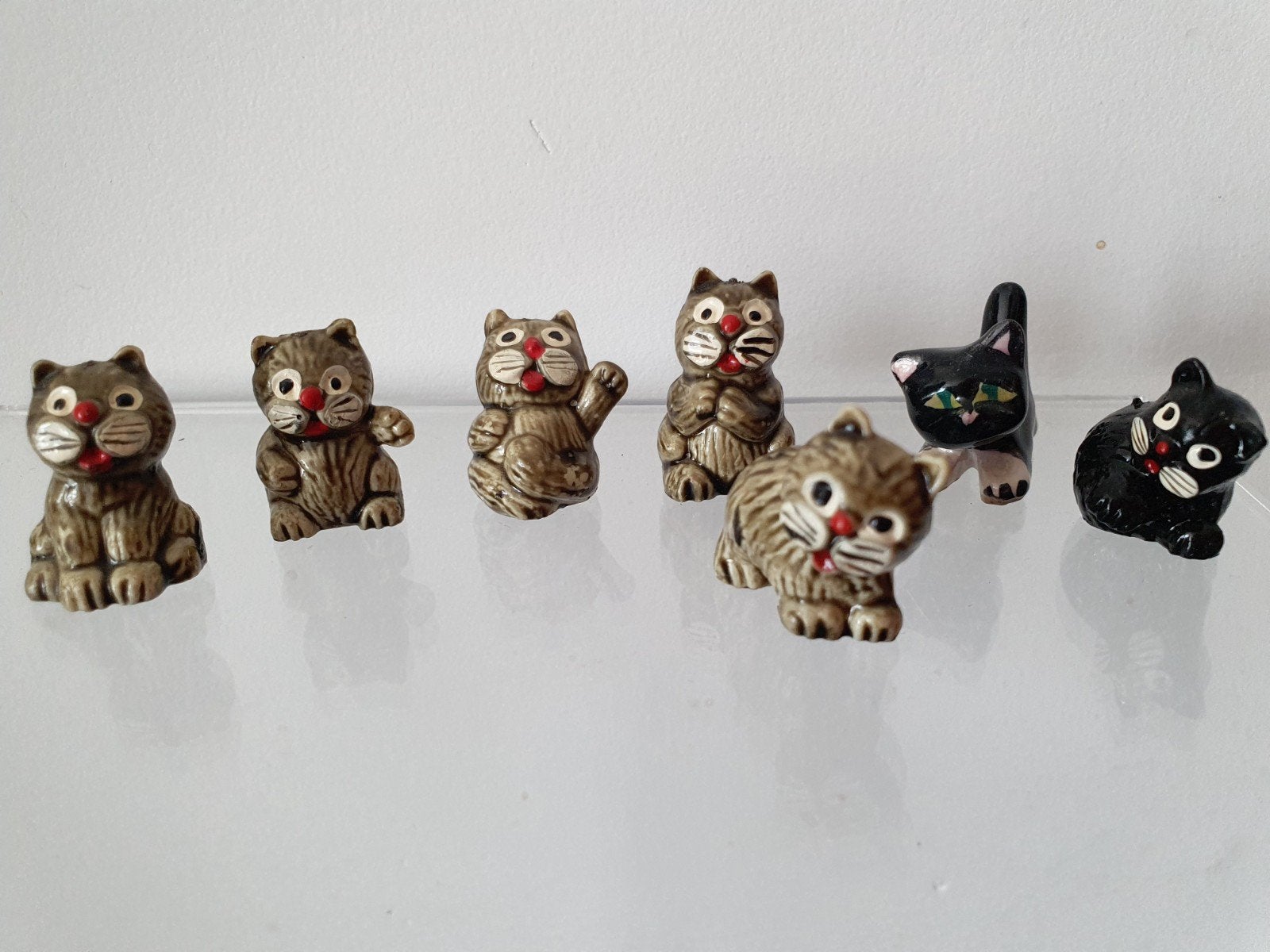 Vintage Bofrost  jaren 90 miniatuur 7 katten, Antiek en Kunst, Ophalen of Verzenden