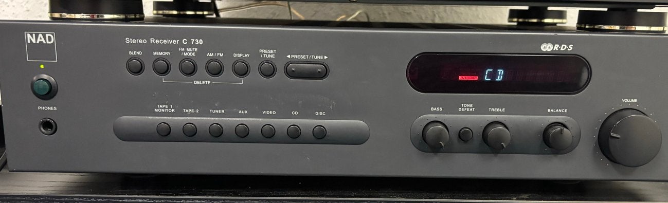 NAD Stereo Receiver C 730 - Uitstekende staat, Ophalen of Verzenden, Zo goed als nieuw, Overige merken