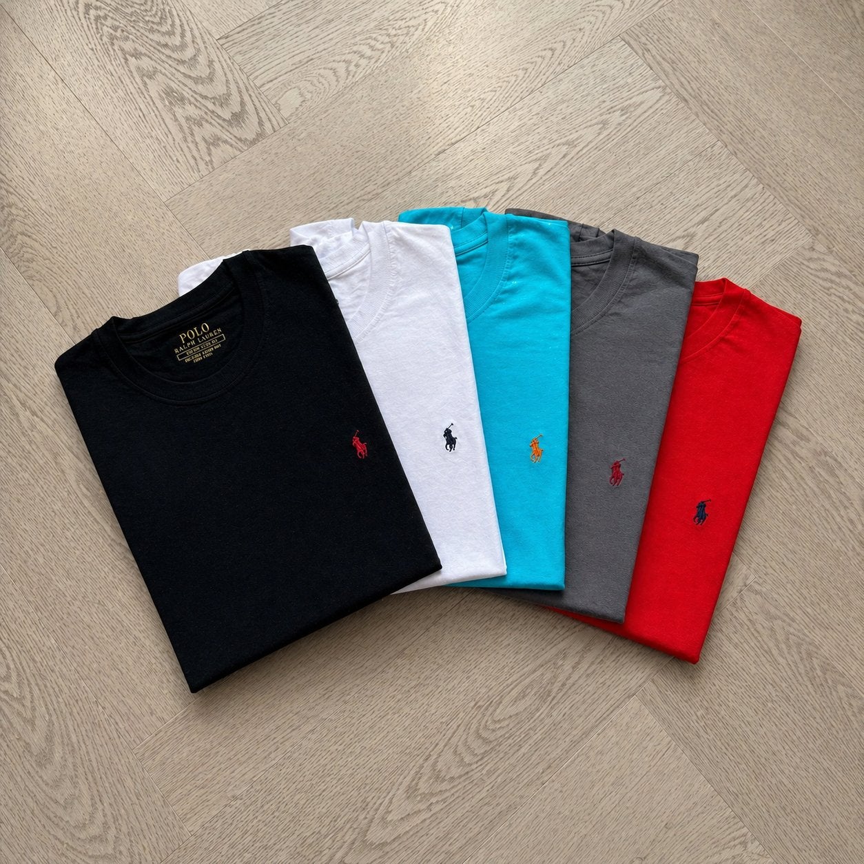 Polo Ralph Lauren T-shirts set 5 kleuren maat M - L- XL- XXL, Ophalen of Verzenden, Zo goed als nieuw
