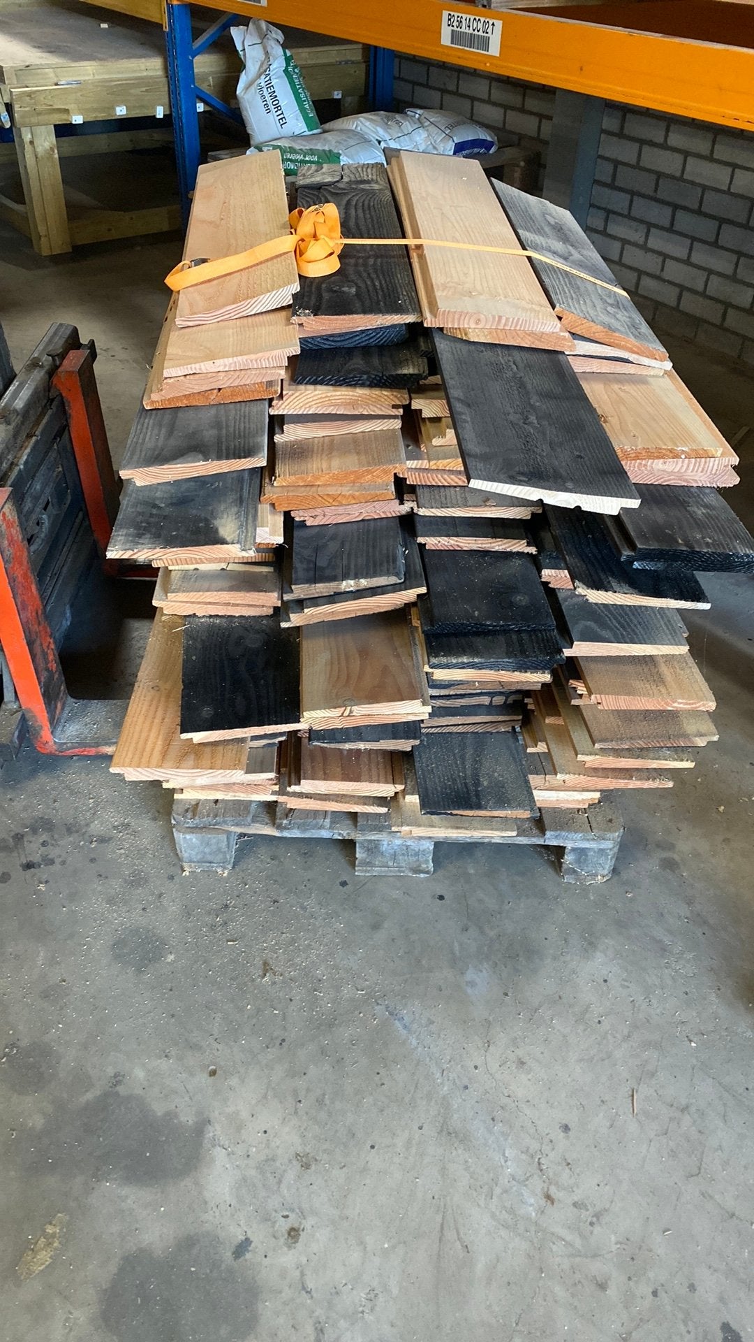 Partij zweeds rabat, Doe-het-zelf en Verbouw, Hout en Planken, Ophalen, Minder dan 25 mm, Zo goed als nieuw, Plank