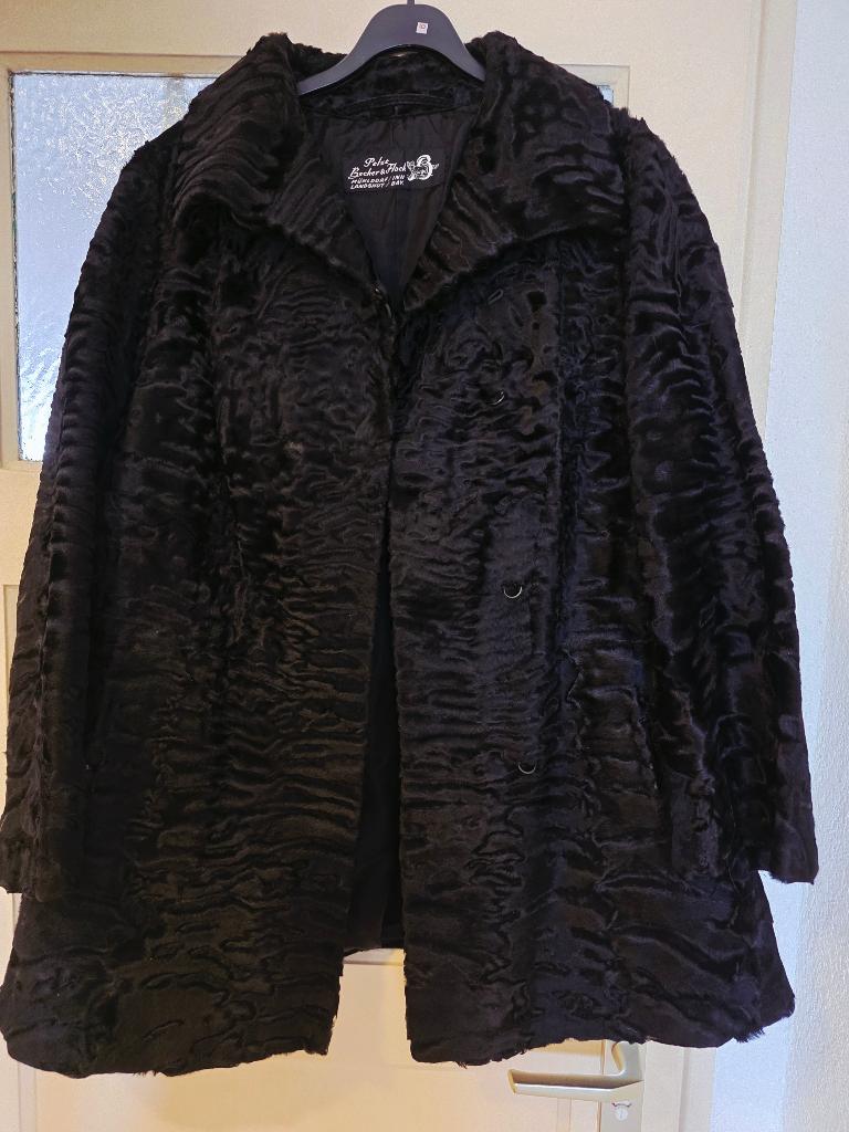 Bontjas echt, Kleding | Dames, Jassen | Zomer, Maat 38/40 (M), Zwart, Ophalen of Verzenden, Onbekend