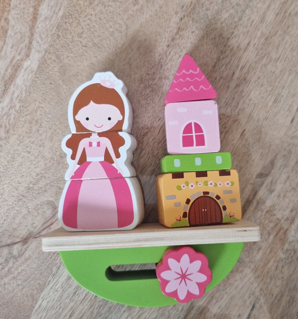 Balanceer Prinses Kinderpuzzel – 12m+, Ophalen, Zo goed als nieuw, Van hout, Minder dan 10 stukjes