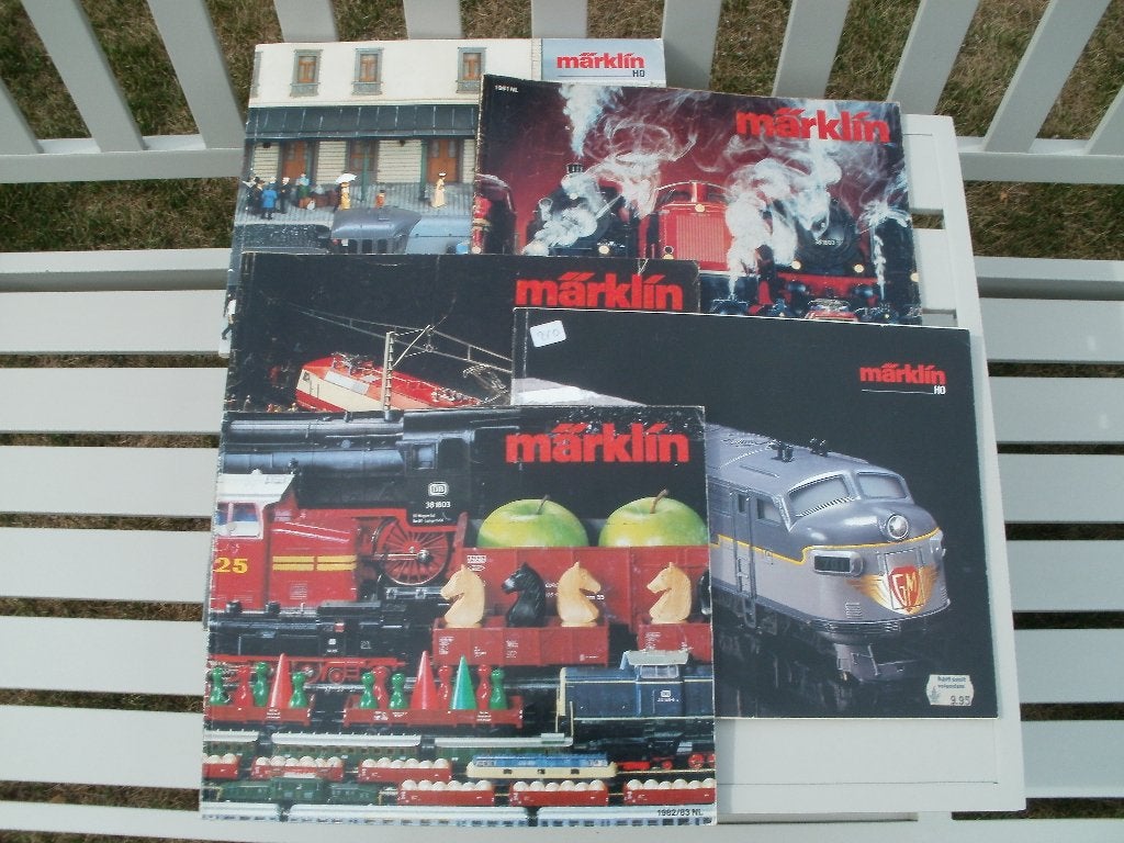 Mega Partij Ho Marklin/Fleischman,lima,trix div.catalogussen, Ophalen, Wisselstroom, Gebruikt, Boek, Tijdschrift of Catalogus
