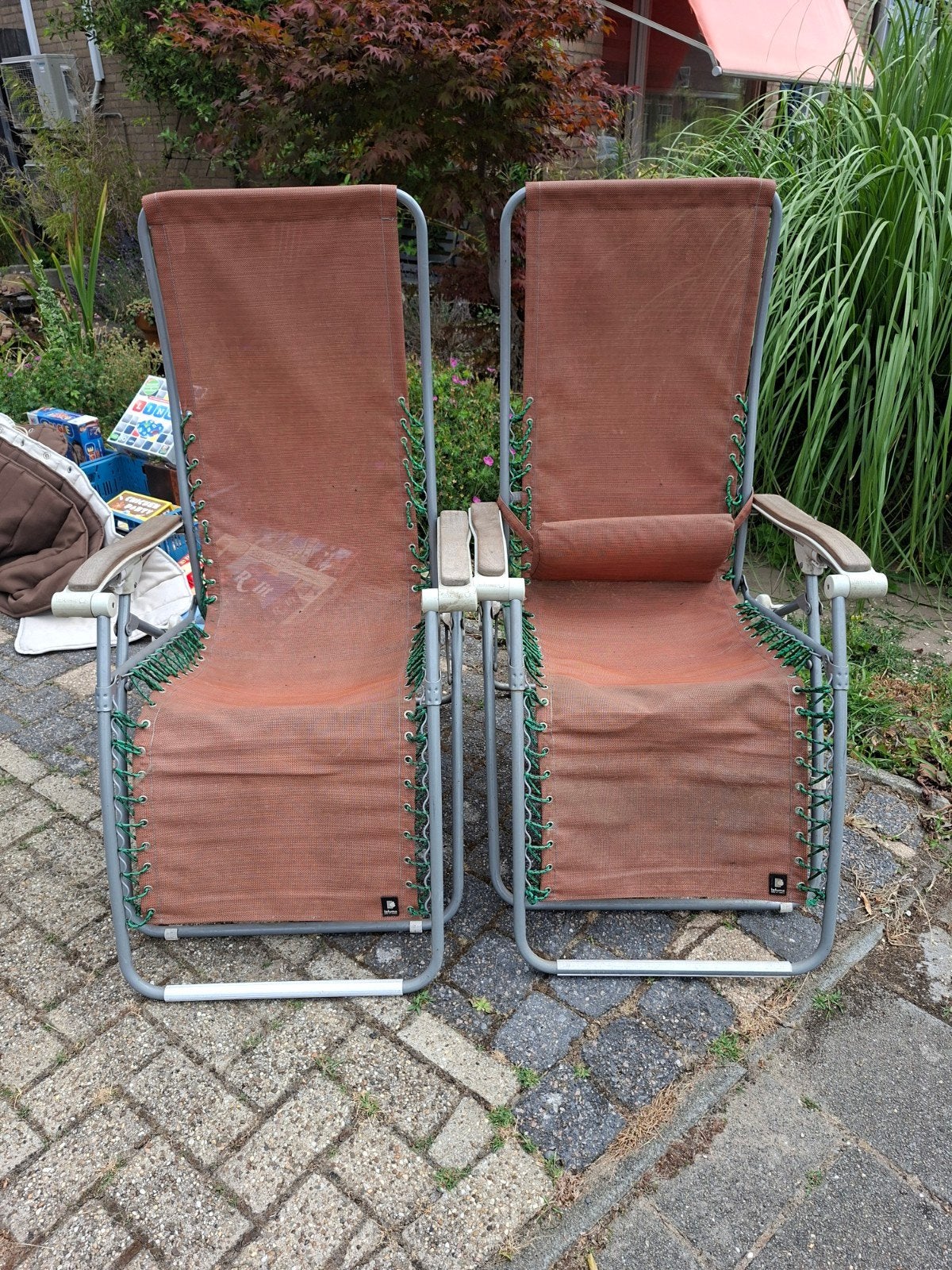 Lafuma campingstoelen - elastiek vervangen, zelf schoonmaken, Ophalen, Gebruikt, Campingstoel