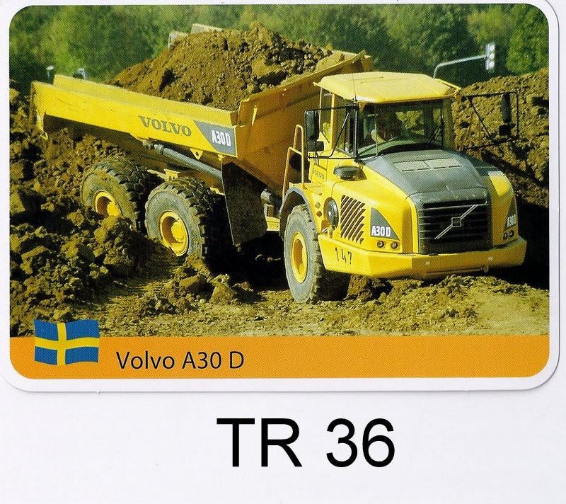 Kw201 autokaart --tr36-- volvo a30 d, Ophalen of Verzenden, Zo goed als nieuw, Auto's