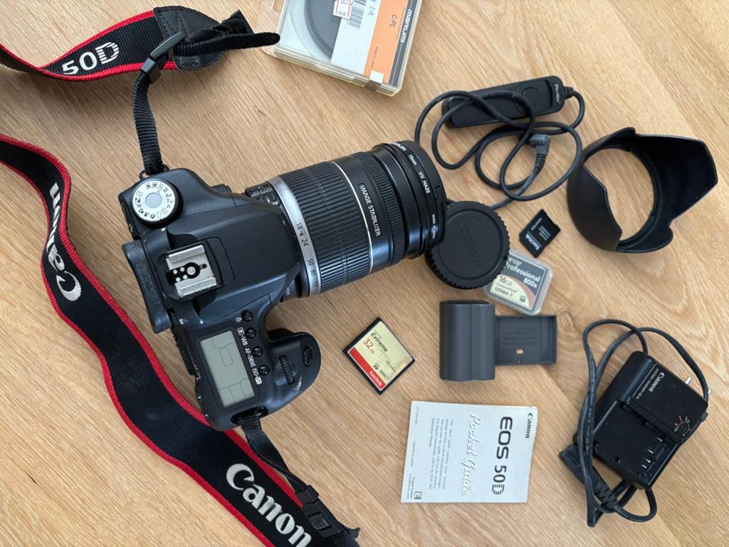 Canon EOS 50D met 18-200mm lens, accessoires en Tamrac rugza, Ophalen, Spiegelreflex, Canon, Zo goed als nieuw