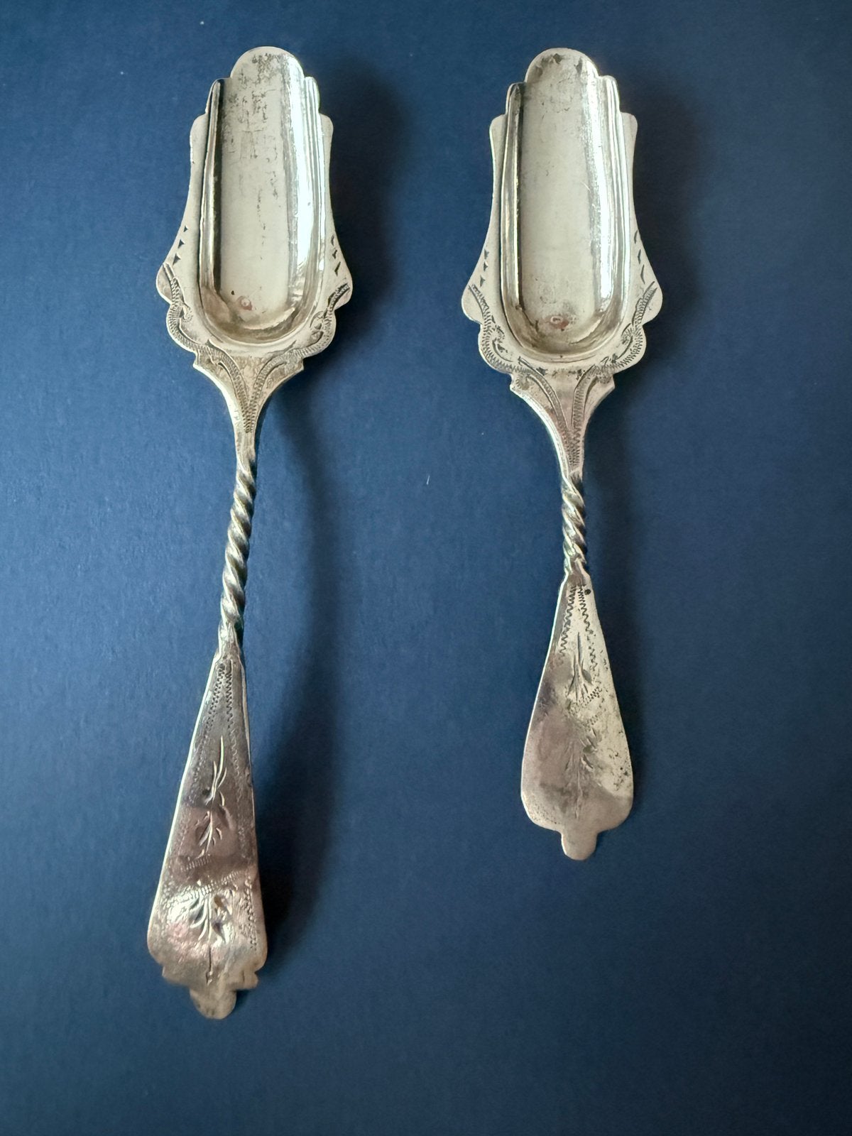 Antiek zilveren lepels (2 stuks), Antiek en Kunst, Ophalen of Verzenden, Zilver
