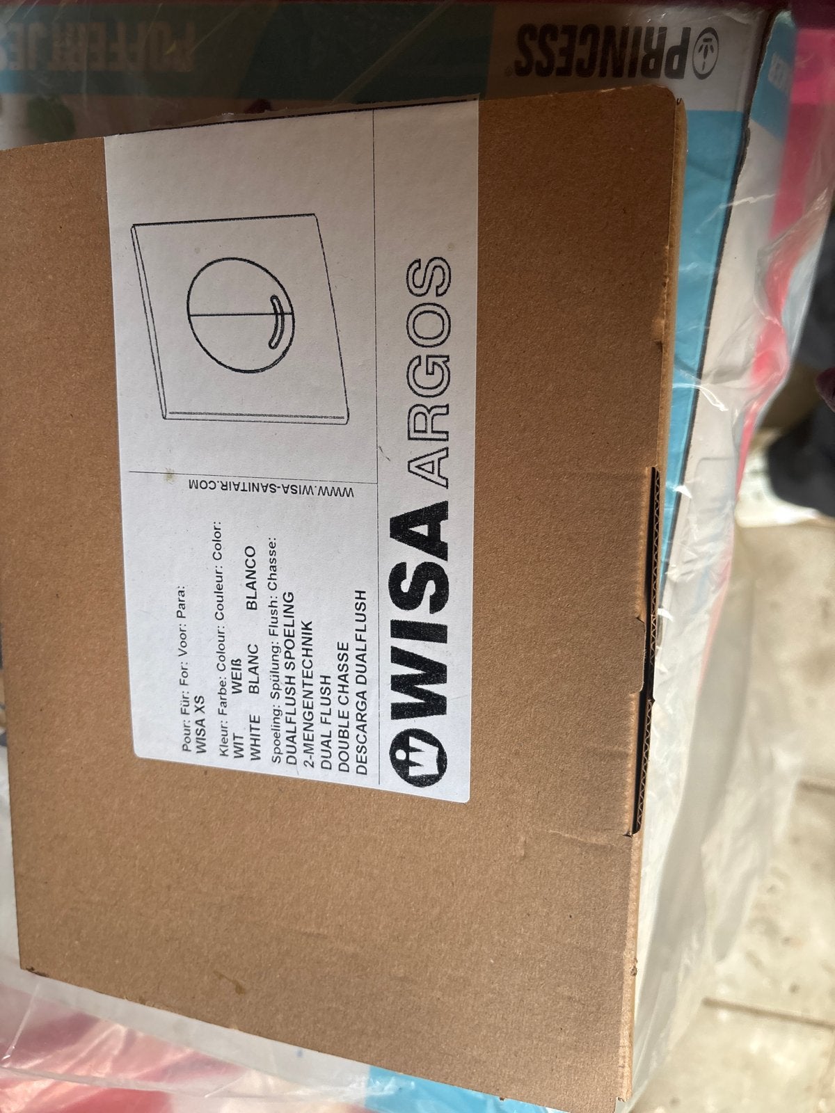 WISA XS Argos Dual Flush Bedieningspaneel Wit, Ophalen of Verzenden, Nieuw, Toilet