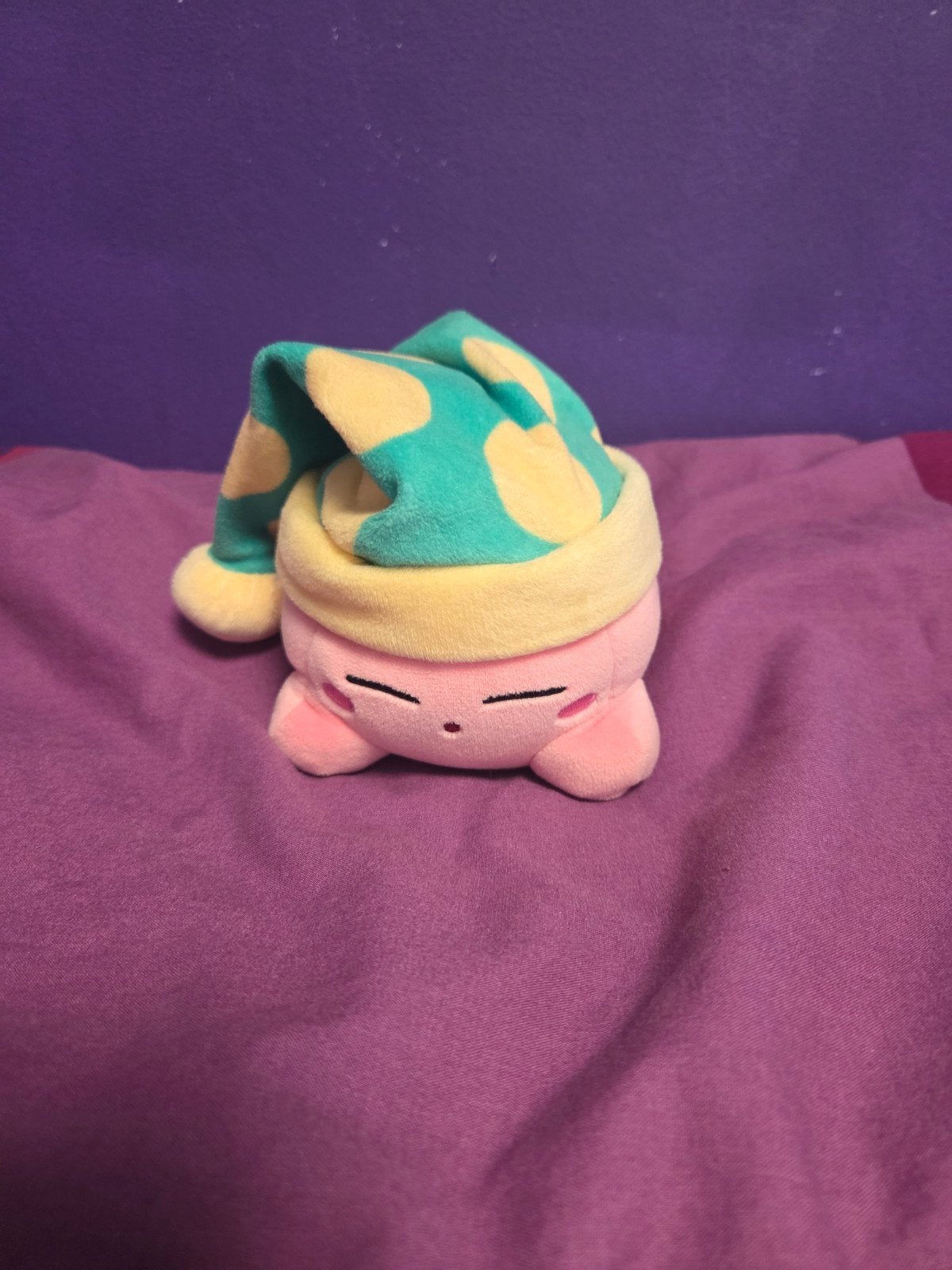 Roze Kirby knuffel met slaapmuts, Ophalen, Overige karakters, Overige typen, Zo goed als nieuw