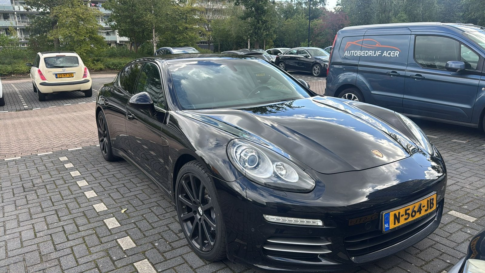 Porsche Panamera 3.6 4 PDK 2014 Zwart, Auto's, Automaat, 4 stoelen, 1795 kg, Zwart