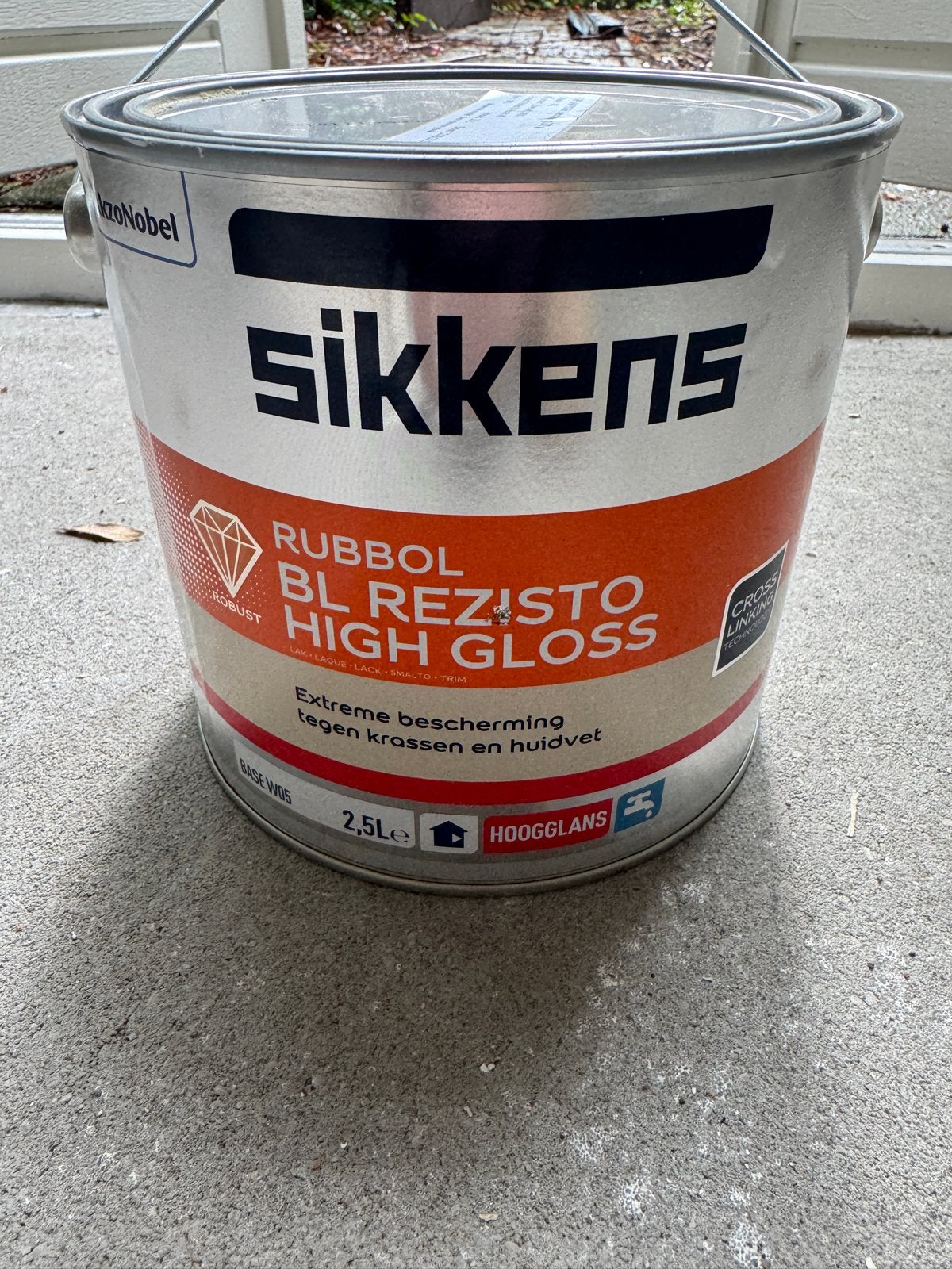 Sikkens Rubbol BL Rezisto High Gloss verf, 2.5L, Wit, Ophalen, Wit, Nieuw, Lak