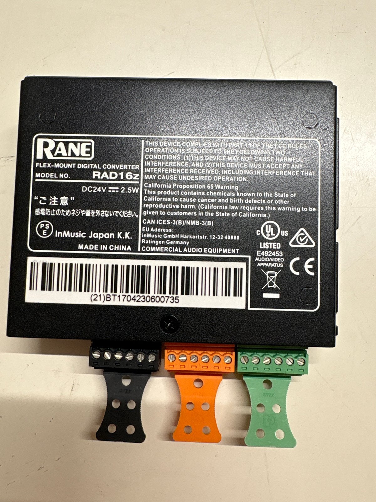 Rane RAD16z Flex-Mount Digitale Converter, Ophalen of Verzenden, Zo goed als nieuw