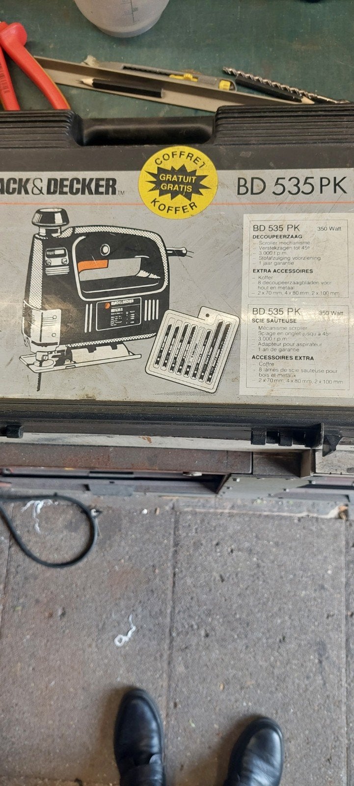 Black & Decker decoupeerzaag BD535PK met koffer, Gebruikt, Decoupeerzaag, Ophalen of Verzenden, Black & Decker