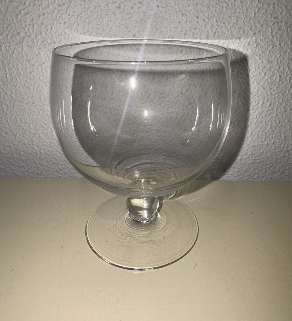 Antieke zwaar kristallen glazen jaren 30/40, 200 cc, Ophalen of Verzenden