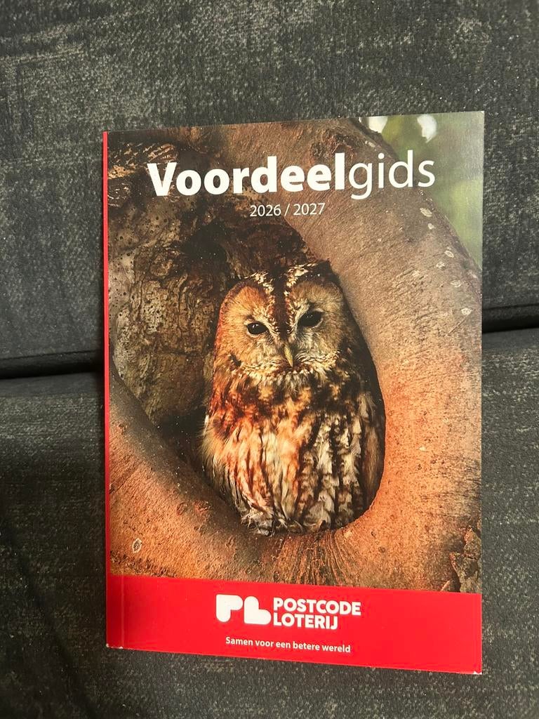 Postcode Loterij VOORDEELGIDS 2026/2027 GRATIS, Drie personen of meer, Kortingsbon