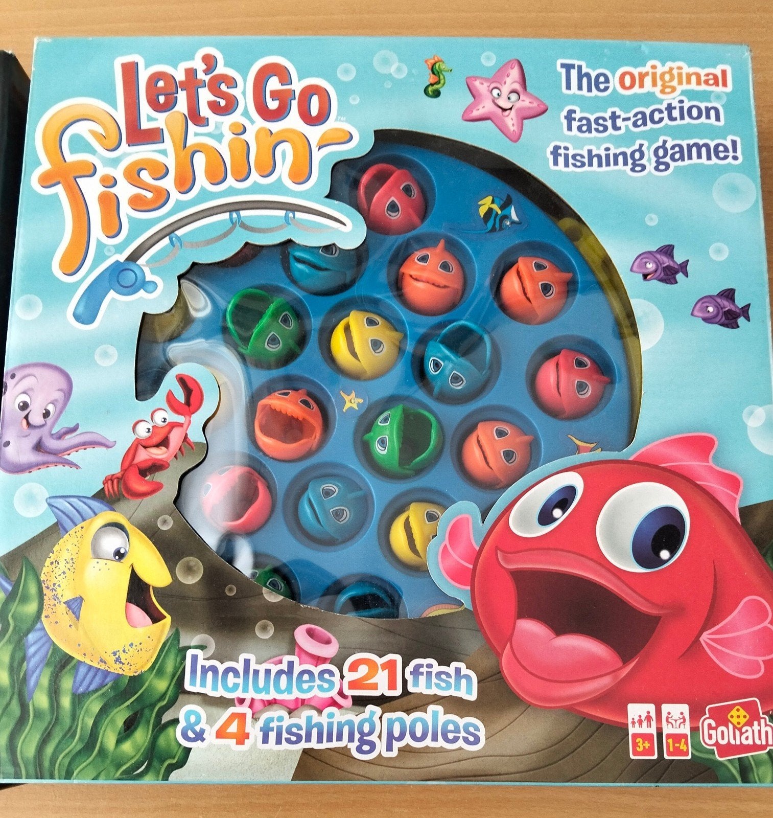 Let's Go Fishin' - Het originele snelle visspel!, Kinderen en Baby's, Ophalen of Verzenden, Zo goed als nieuw