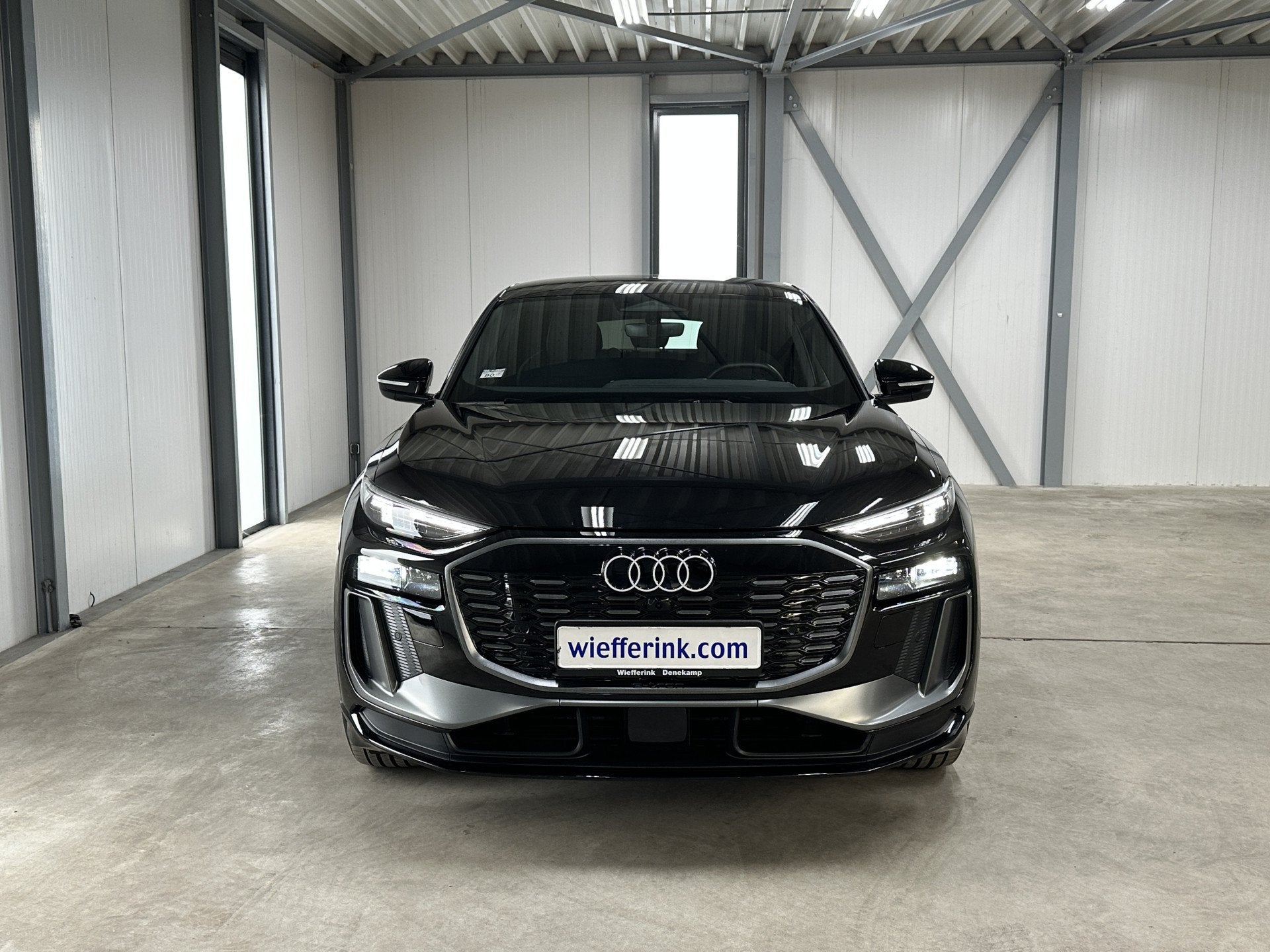 Audi Q6 Sportback e-tron S edition performance 100 kWh 306pk, Automaat, 12 maanden, Gebruikt, Zwart