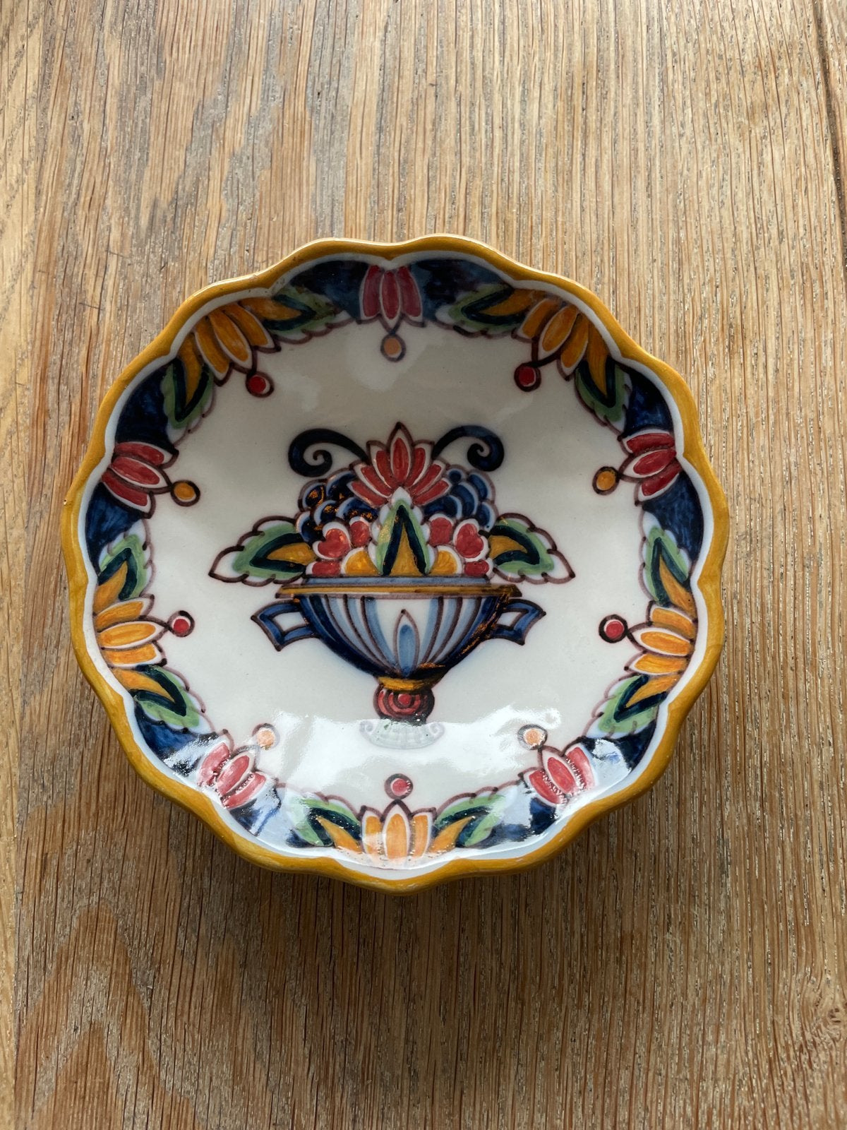 Decoratief schaaltje A.M. Otte, handgeschilderd, Ophalen of Verzenden
