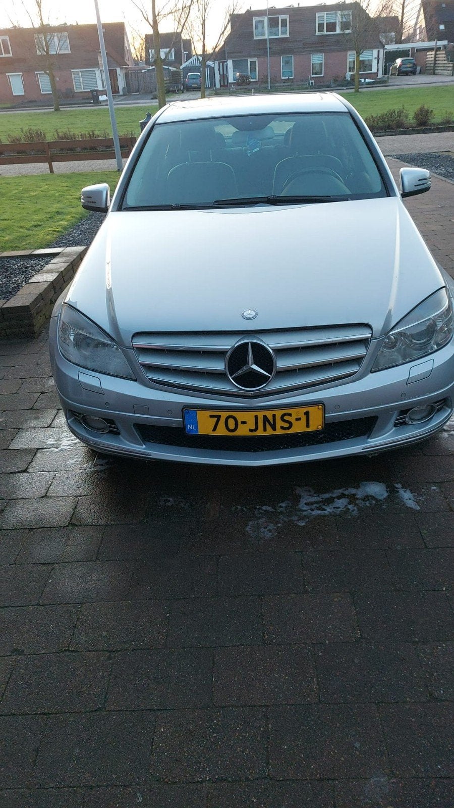 Mercedes-Benz C-Klasse 2.2 CDI C220 Sedan AUT 2008 Grijs, Auto's, Automaat, 1800 kg, 4 cilinders, 1505 kg