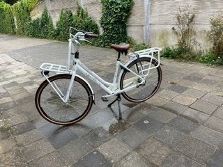 witte stoere Gazelle damesfiets, Fietsen en Brommers, Fietsen | Dames | Damesfietsen, Ophalen, Versnellingen, Zo goed als nieuw
