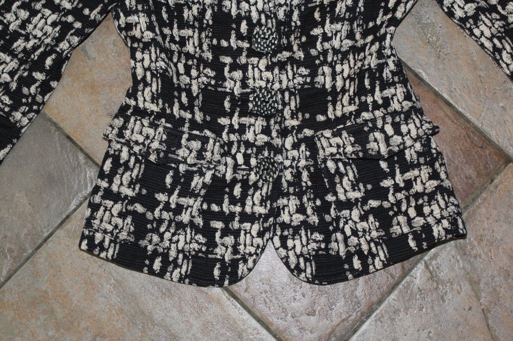 ML Collections prachtig zwart/beige chique jasje mt 36, Meerkleurig, ., Ophalen of Verzenden, Zo goed als nieuw