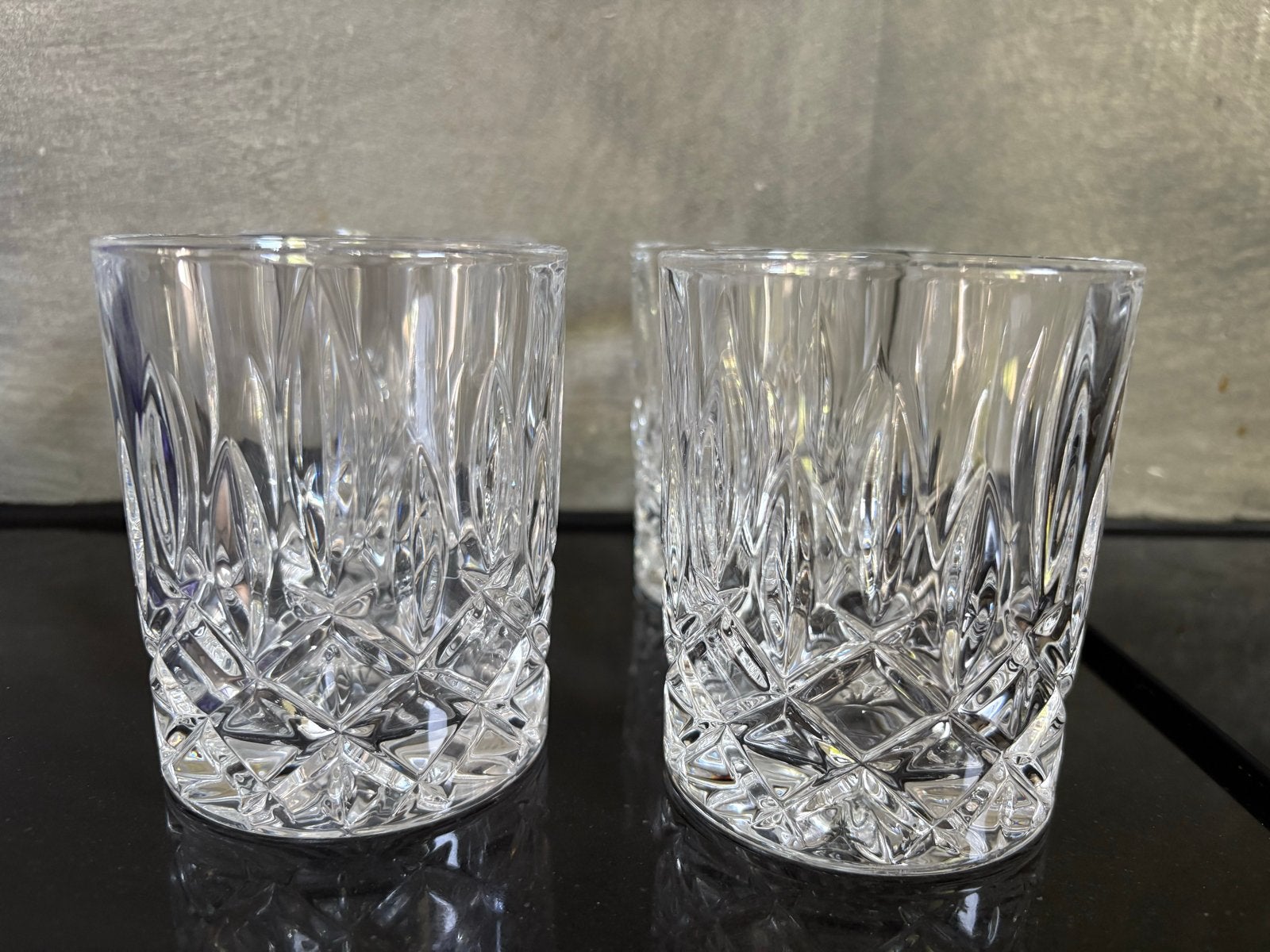Set van 4 kristallen whiskyglazen, Antiek en Kunst, Ophalen of Verzenden