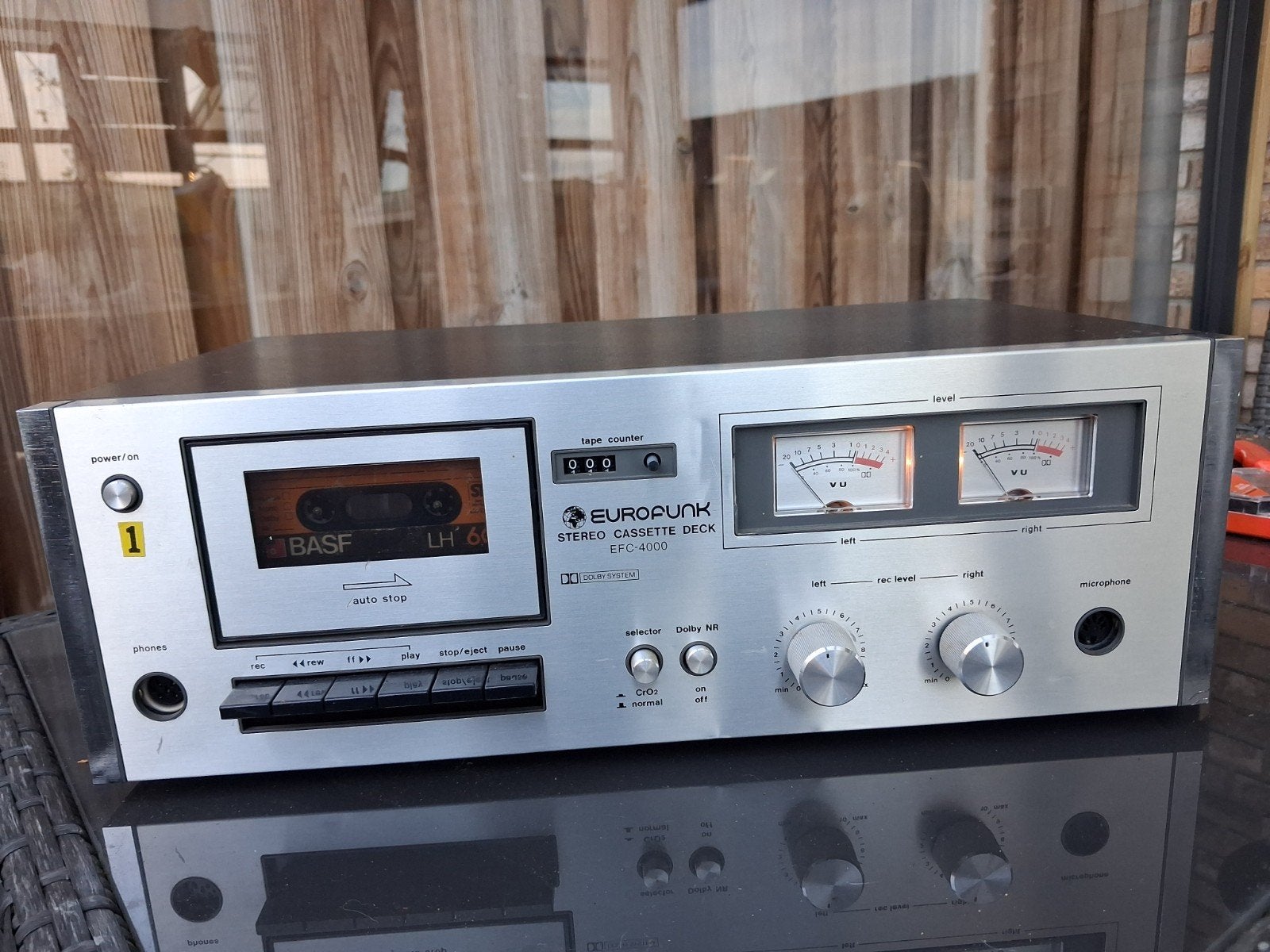 Europunk EFC-4000 Stereo Cassette Deck, Ophalen of Verzenden, Enkel, Overige merken, Tape counter