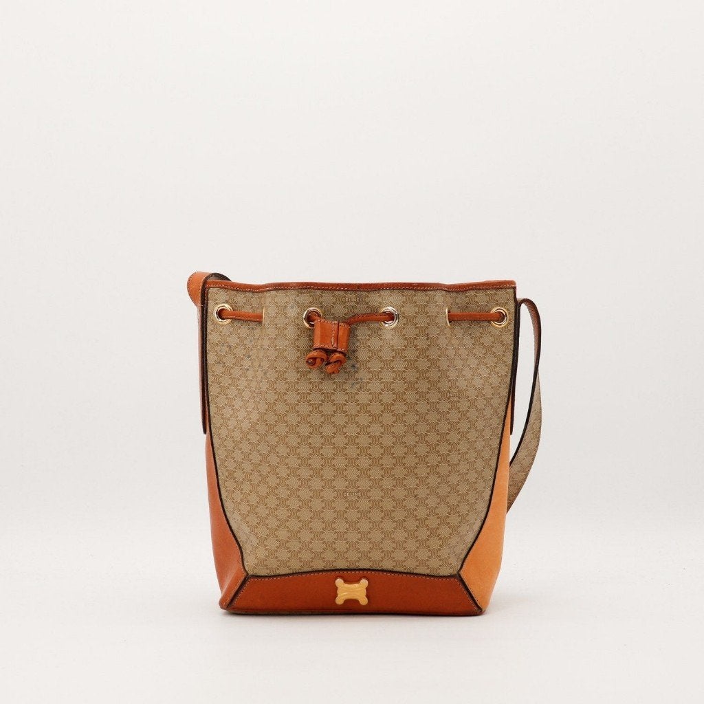 Celine Triomphe Céline bucket tas, Verzenden, Gebruikt, Zwart, Overige typen