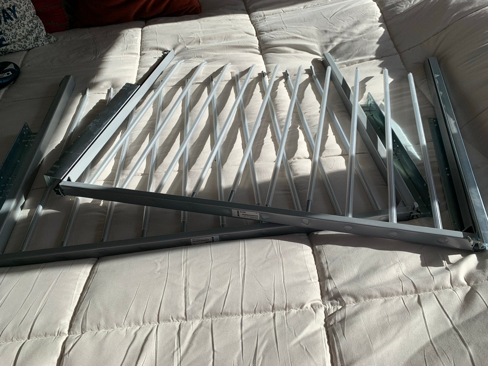 2 IKEA KOMPLEMENT broekenrek 18079, Ophalen, Met plank(en), Minder dan 50 cm, Gebruikt