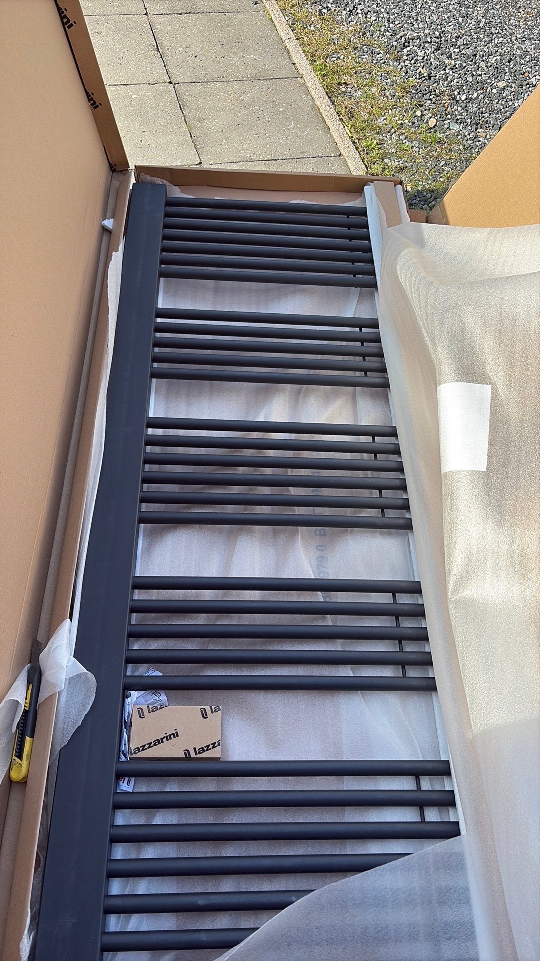 Design radiator Antraciet 1600x600, Ophalen, Nieuw, Grijs, Overige typen