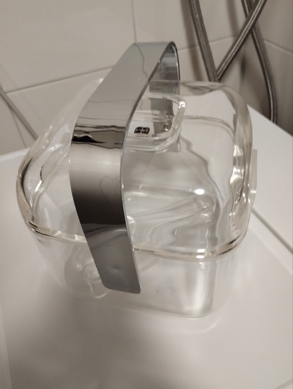 Fratelli Guzzini acryl (Lucite) chroom ijsblokjes houder, Huis en Inrichting, Keuken | Keukenbenodigdheden, Ophalen of Verzenden
