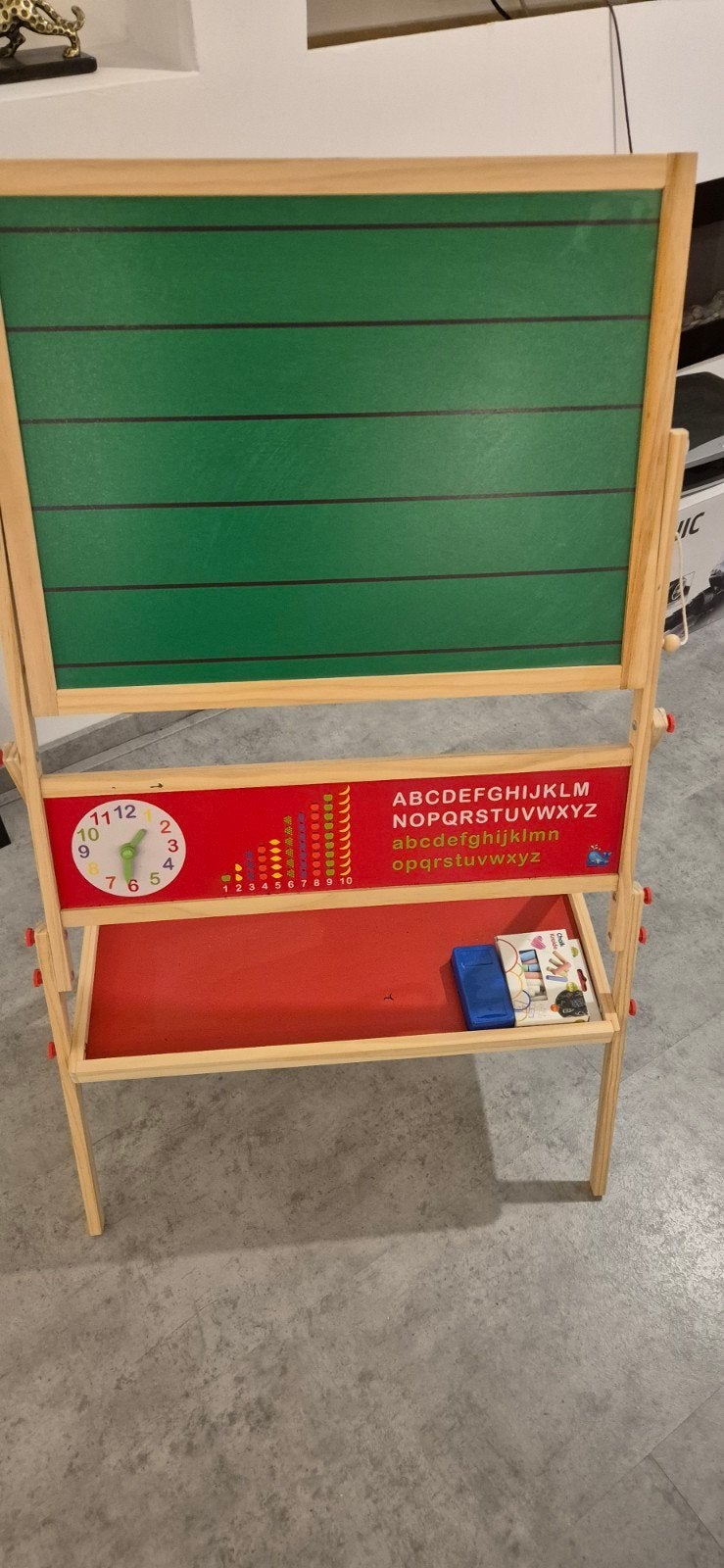 kinder krijtbord en whitebord, Ophalen