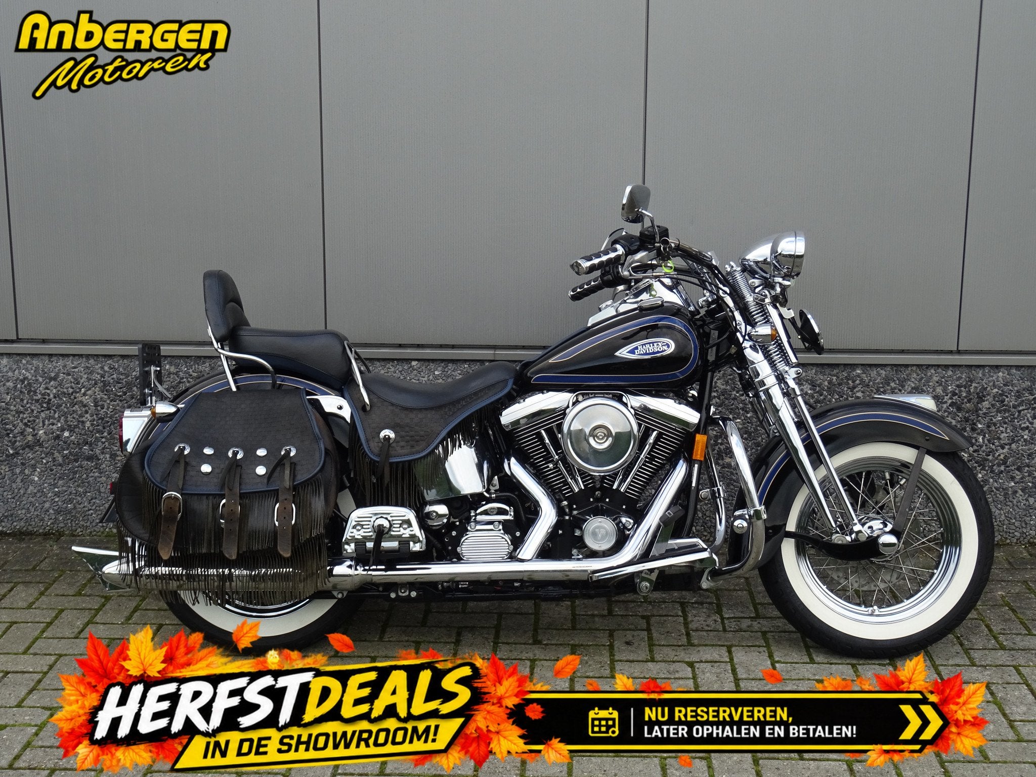 Harley-Davidson FLSTS HERITAGE SPRINGER (bj 1998), 1340 cc, Chopper, Gebruikt, Bedrijf