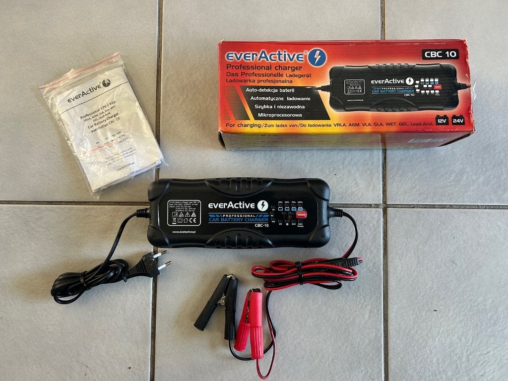 ZGAN ! EverActive / Talamex 10A accu oplader in doos., Ophalen of Verzenden, Zo goed als nieuw, Motor en Techniek