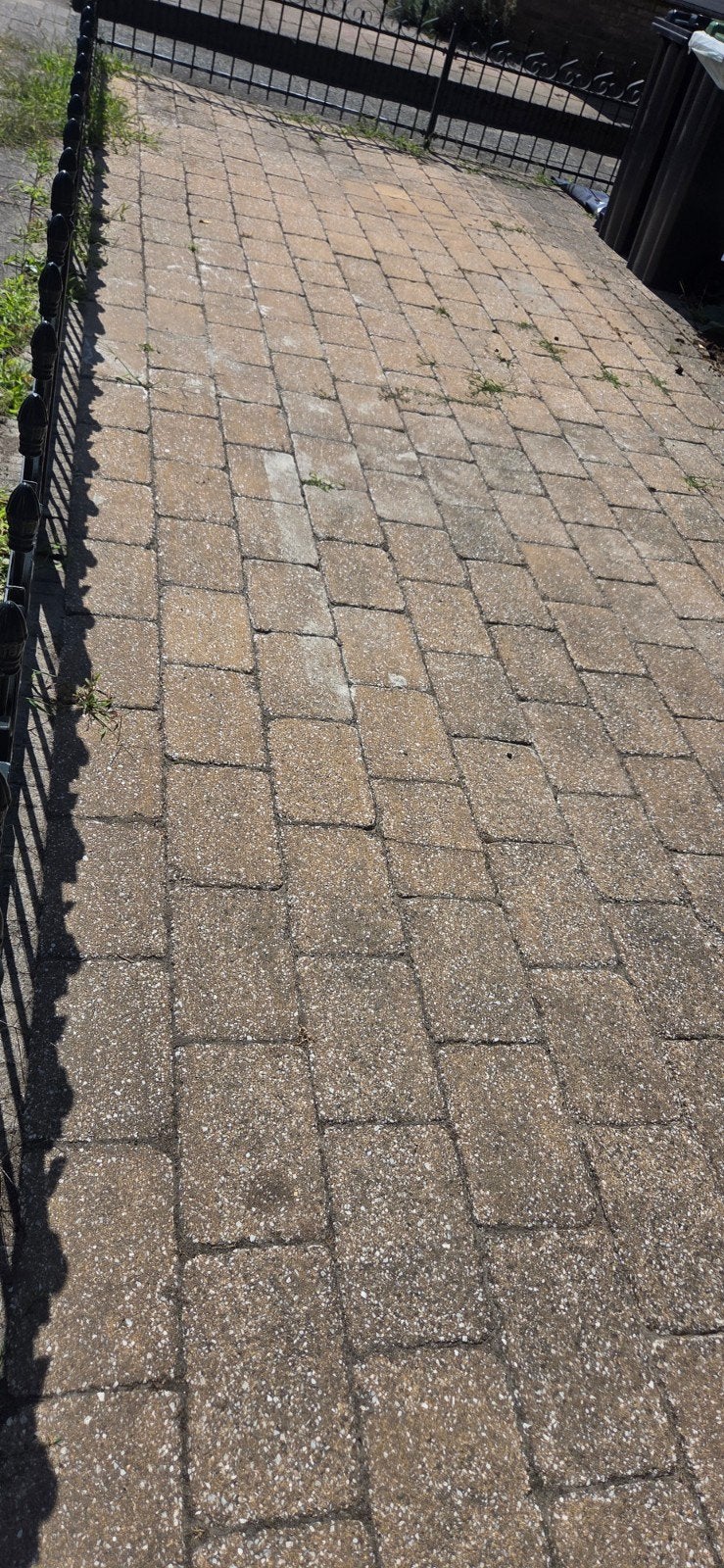 Gebruikte betonnen klinkers voor oprit of terras, Tuin en Terras, Tegels en Klinkers, Ophalen, Gebruikt, Klinkers, 10 m² of meer