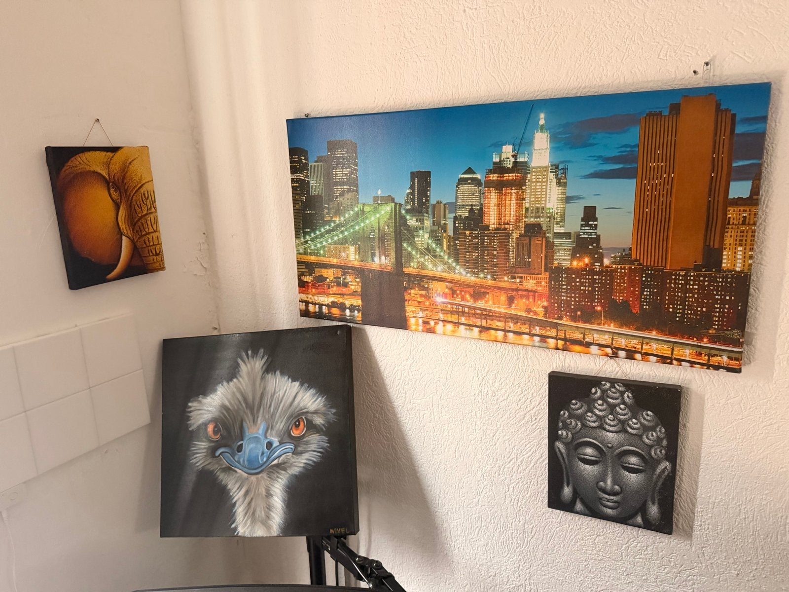 Diverse schilderijen in goede staat, Ophalen, Overig onderwerp, Olieverf, Op houten frame