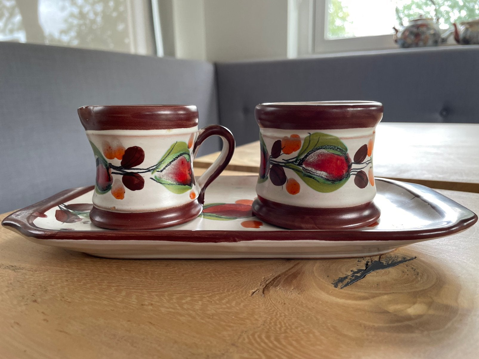 Suiker en melkstel keramiek Vintage  Schramberg, Ophalen of Verzenden