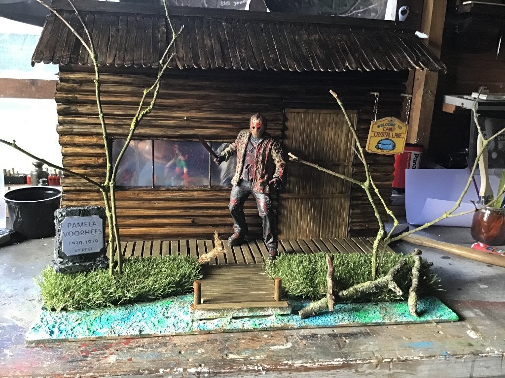 Uniek custom camp crystal lake friday 13th 1:1 handmade, Ophalen