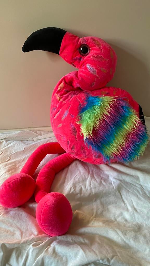 Nieuw grote flamingo knuffel, Ophalen, Zo goed als nieuw, Overige typen