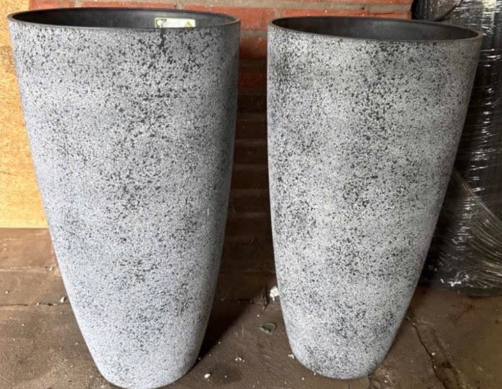 2 Grote polystone bloempotten plantenpotten, Tuin en Terras, Bloempotten, Overige materialen, Nieuw, Balkon, Overige vormen
