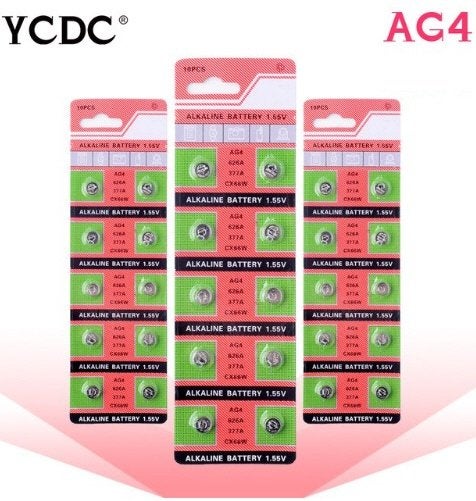 AG4 Alkaline Knoopcel Batterijen 1,5 V - LR66 - 626A - 377A, Ophalen of Verzenden, Nieuw